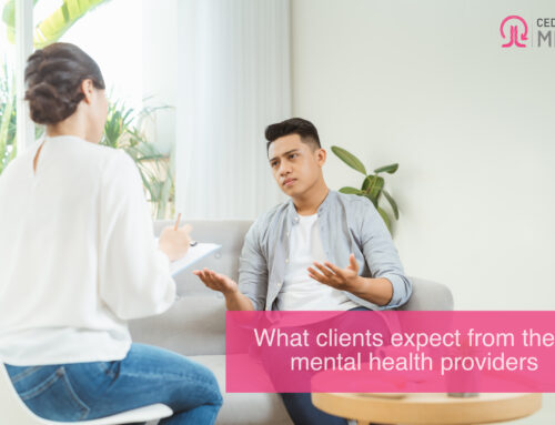 What clients expect from their mental health providers